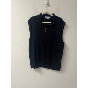 Martin Black Zippered Sweater Vest Sz L